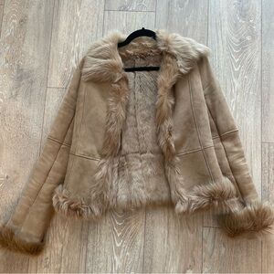 Japanese real fur and sheepskin jacket